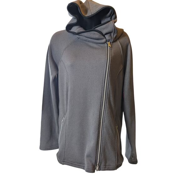 Dover Saddlery Fleece Jacket Womens Medium Hooded Full Zip Equestrian Activewear - Picture 5 of 13